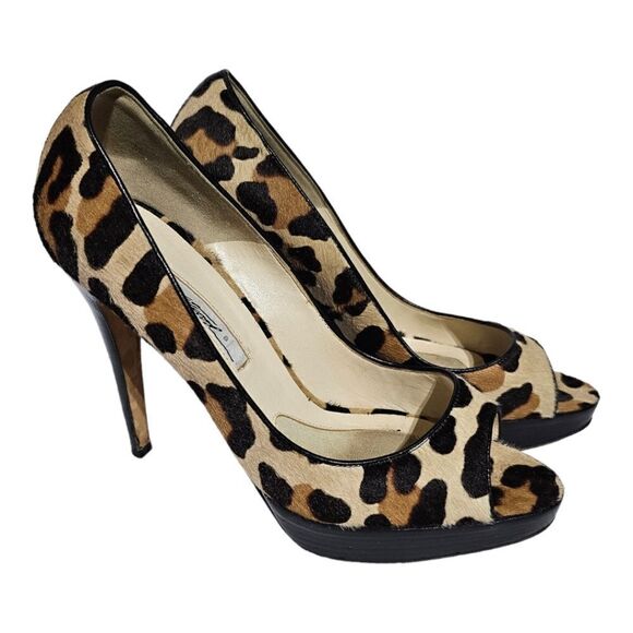 BRIAN ATWOOD Leopard Ponyhair Heels - Size 39‎ - Picture 1 of 8